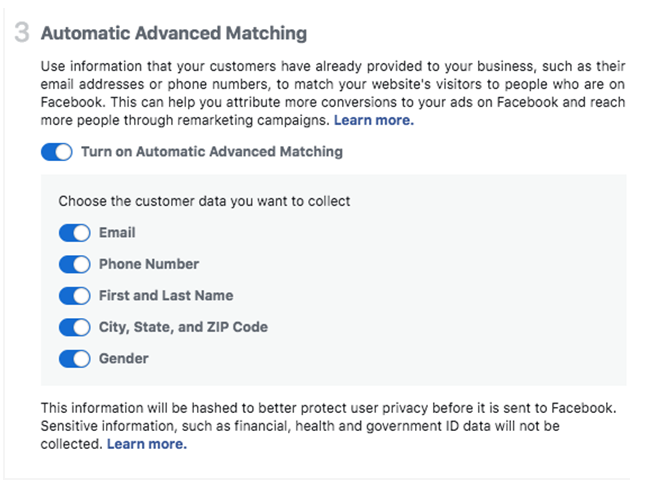 Automatic Advanced Matching