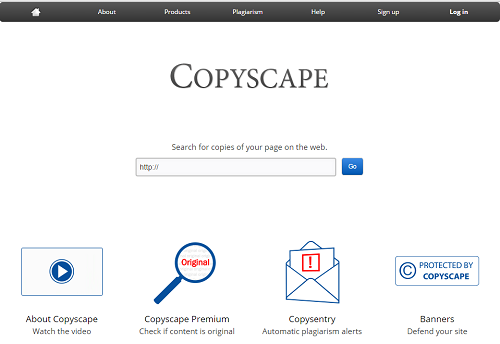 Copyscape Tool to Check Plagiarism