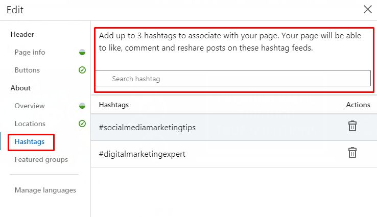 LinkedIn hashtags