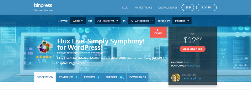 Simply Symphony Plugin for WordPress